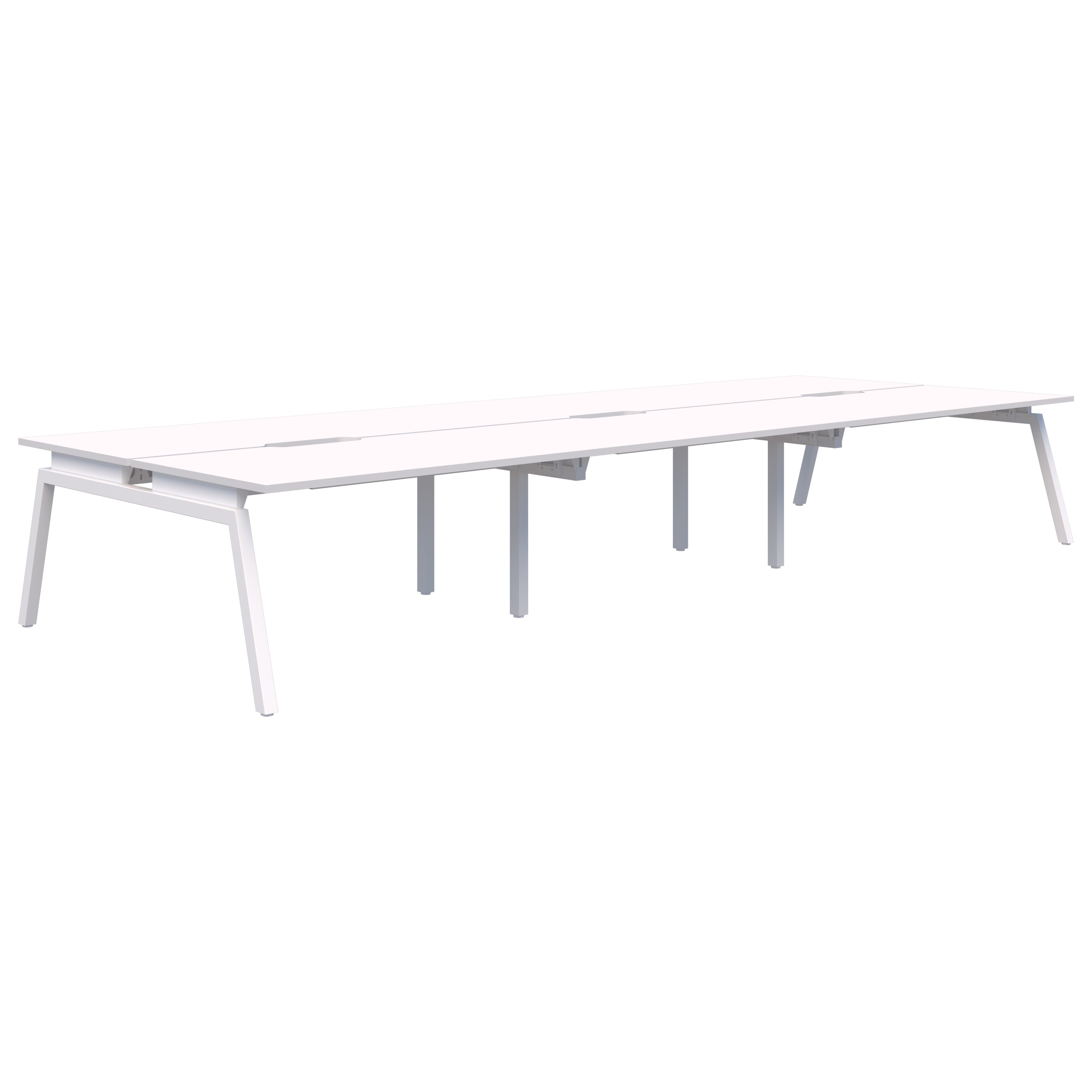 Balance Angle 6 Pod Back-to-Back Desk