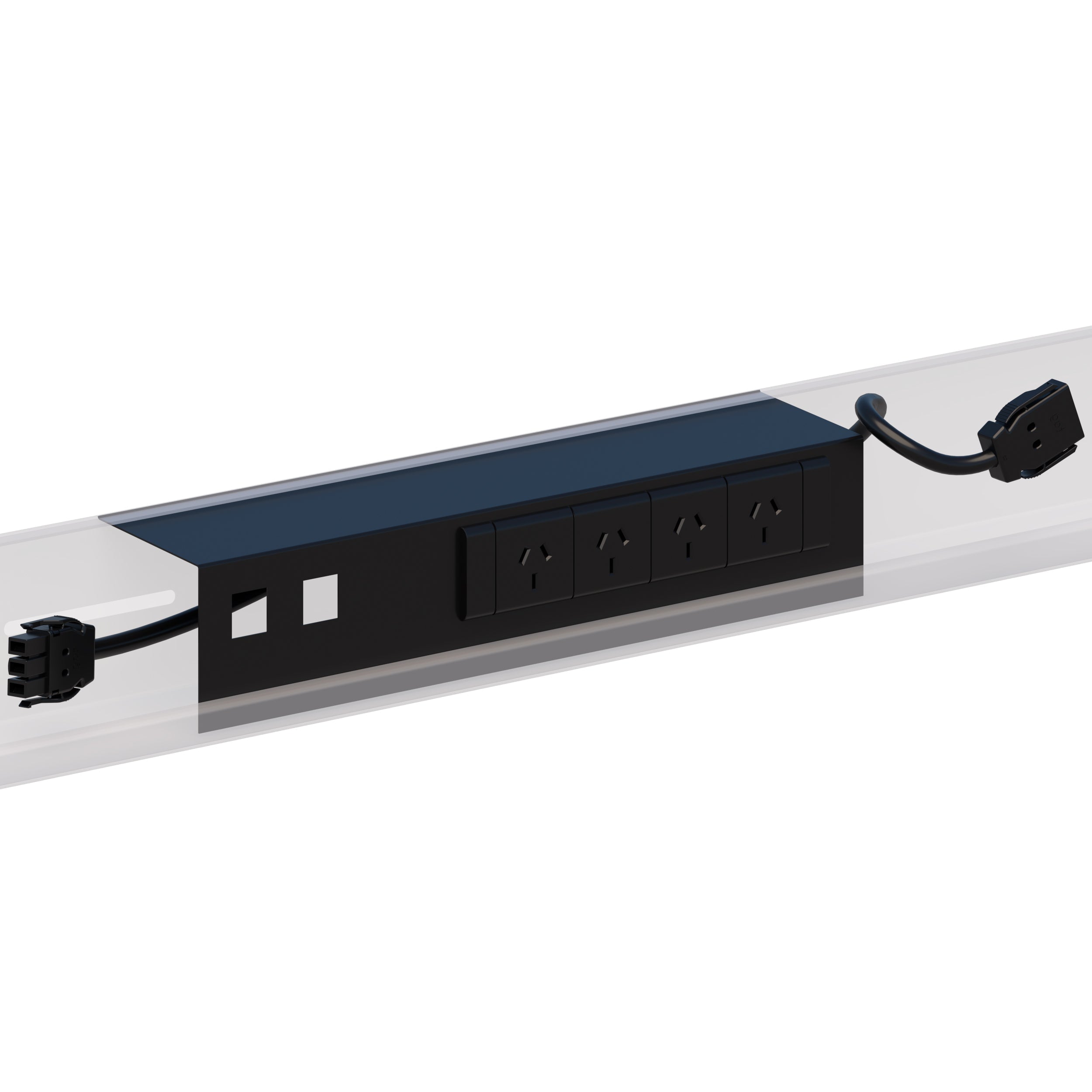 Under Desk Soft Wiring Set - Balance Angle