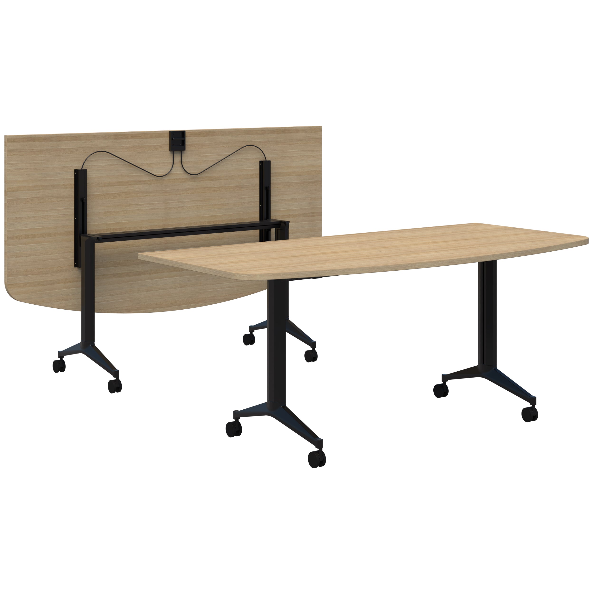 Fiord Flip Table - D Shape Top