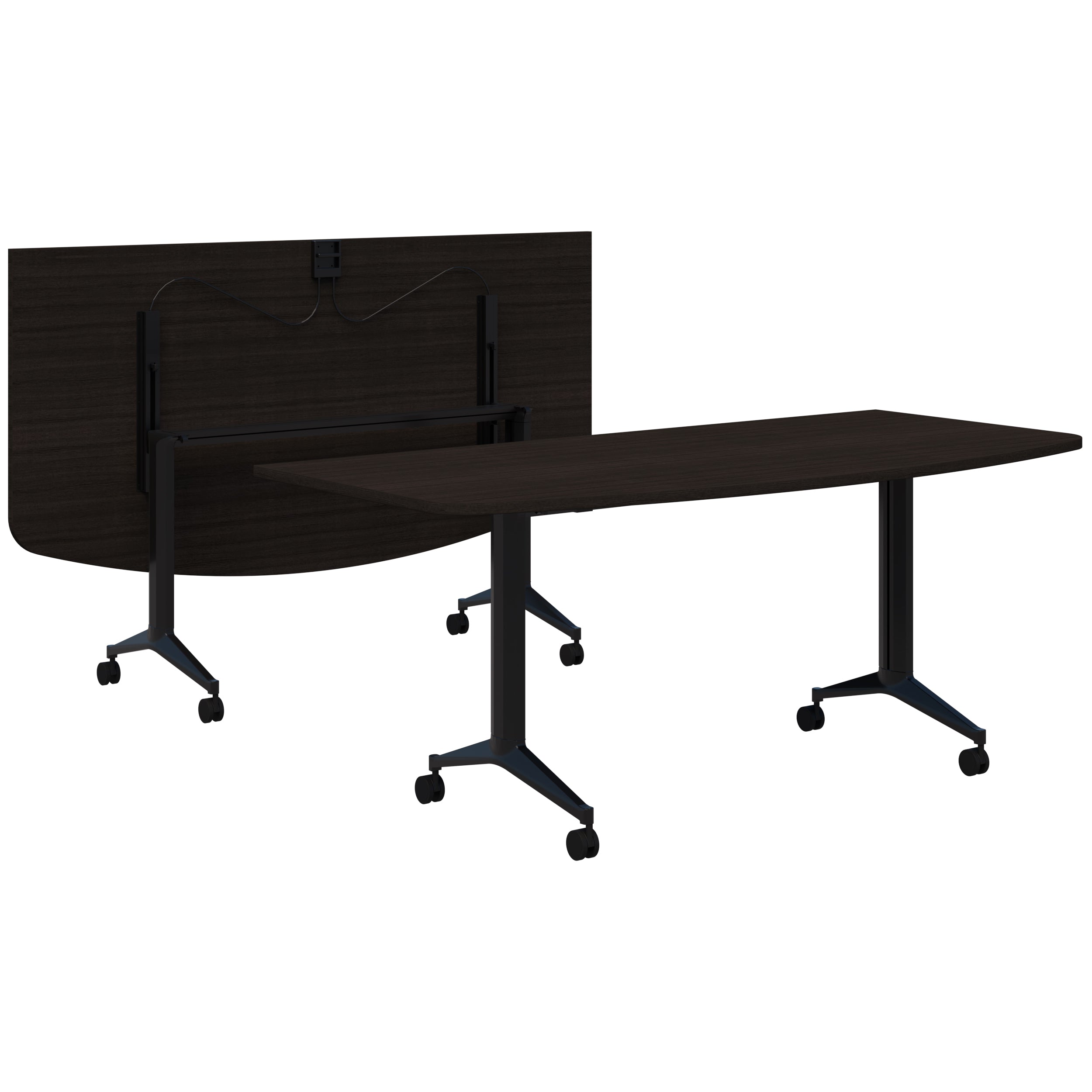 Fiord Flip Table - D Shape Top