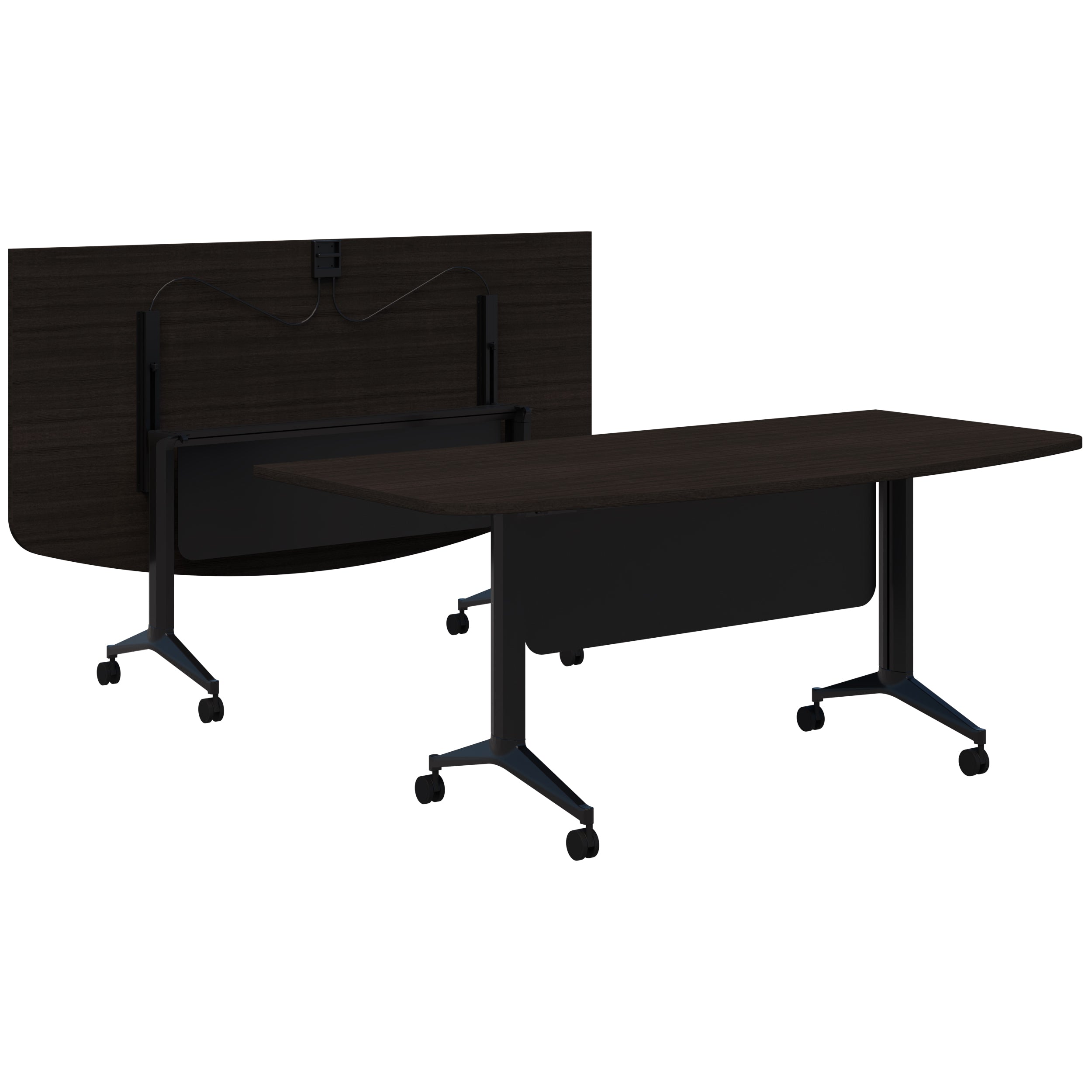 Fiord Flip Table - D Shape Top with Modesty