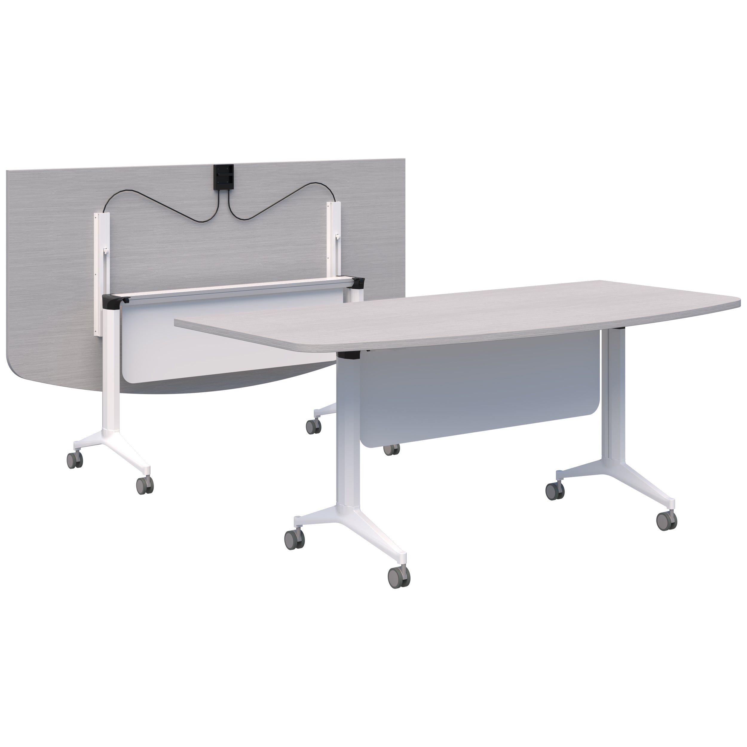 Fiord Flip Table - D Shape Top with Modesty