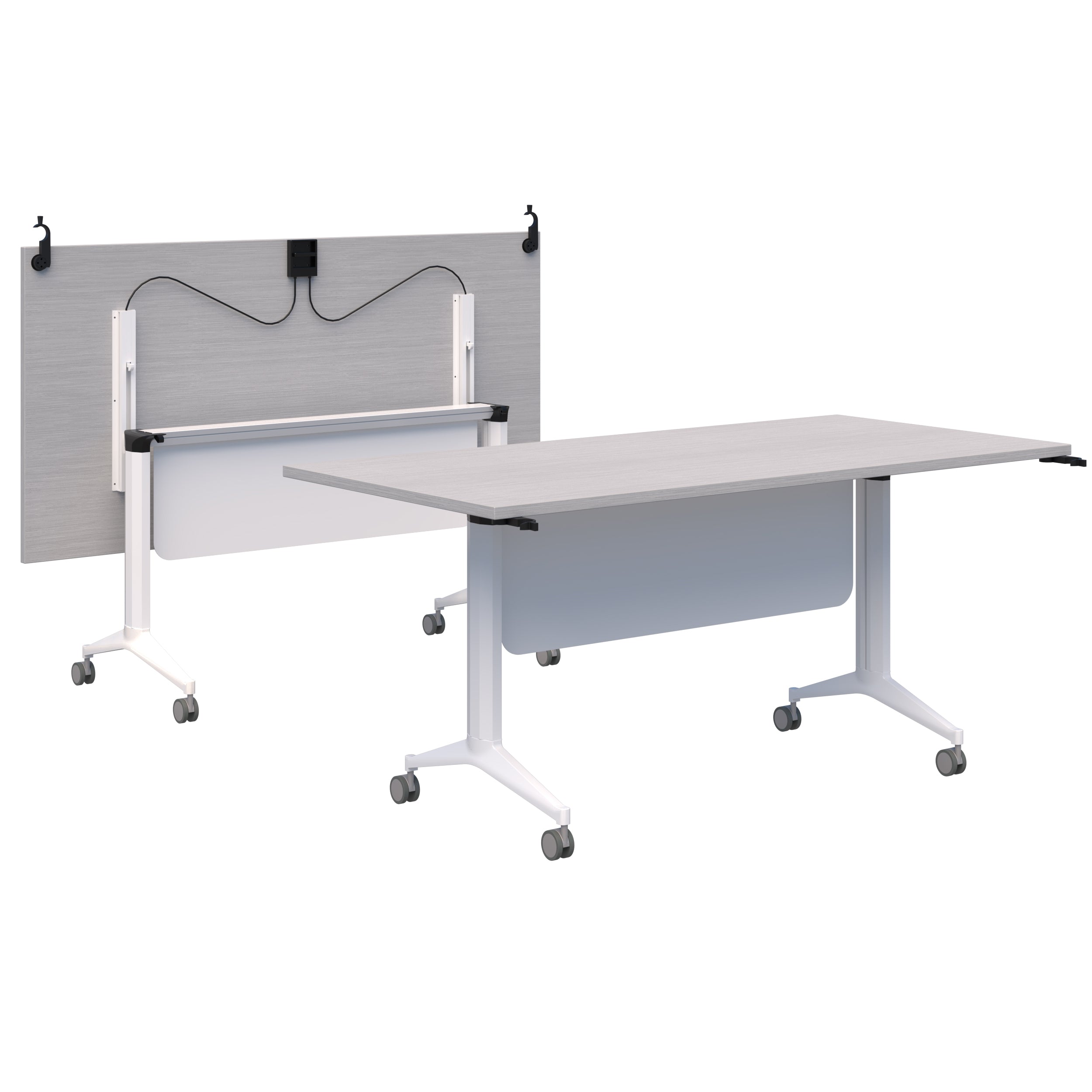 Fiord Flip Table with Modesty and Connectors