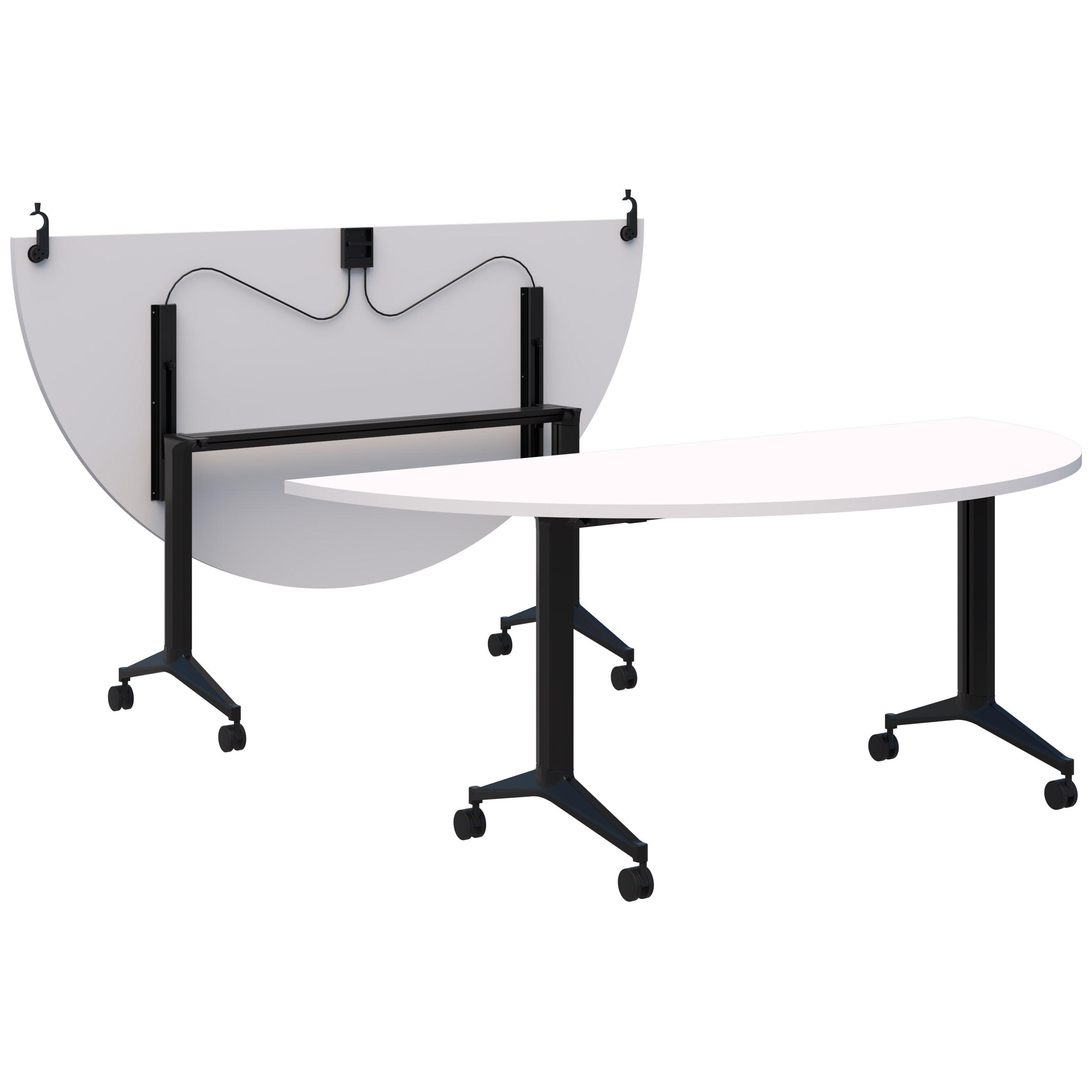 Fiord Flip Semi-Circular Table