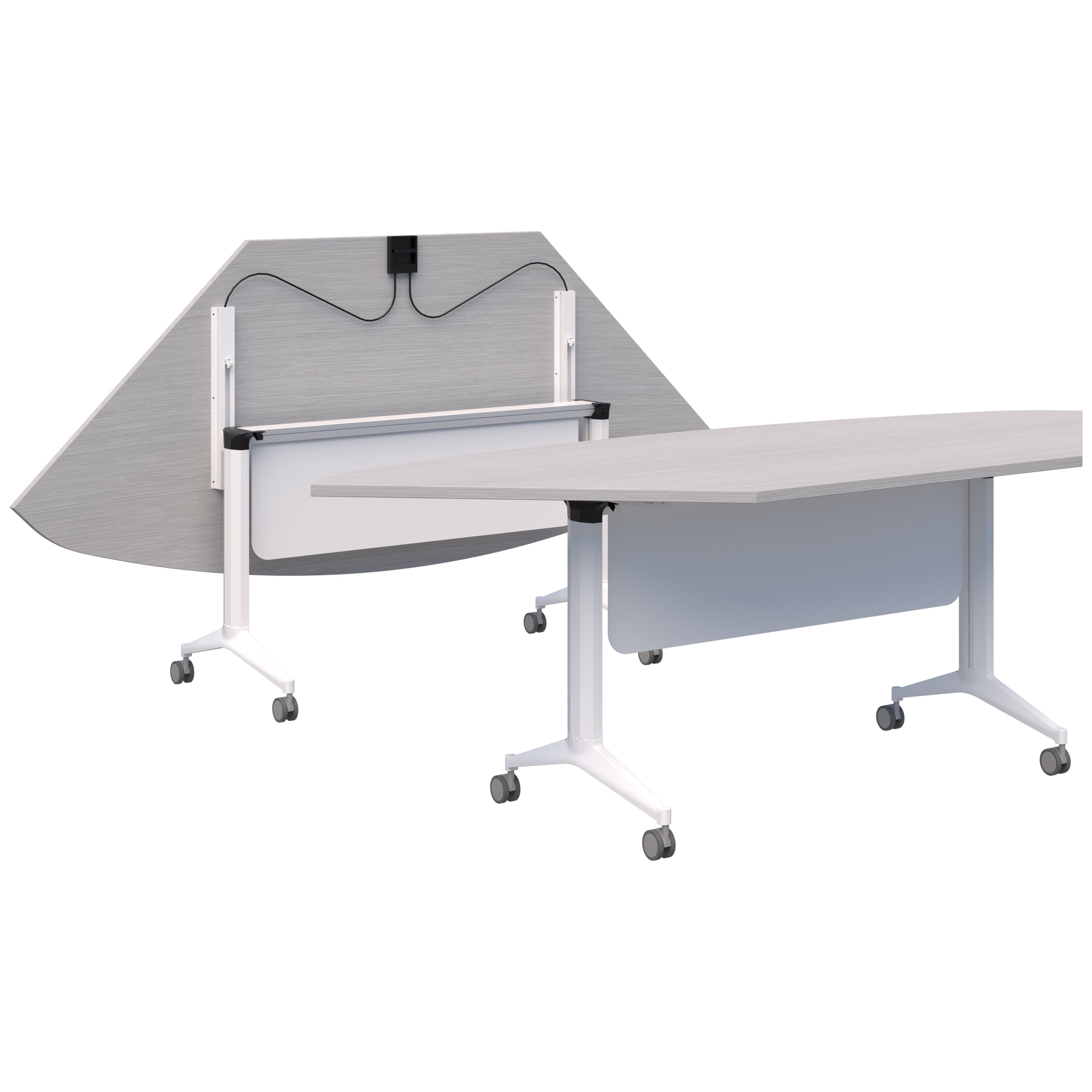 Fiord Flip Table - Trapezium Top with Modesty
