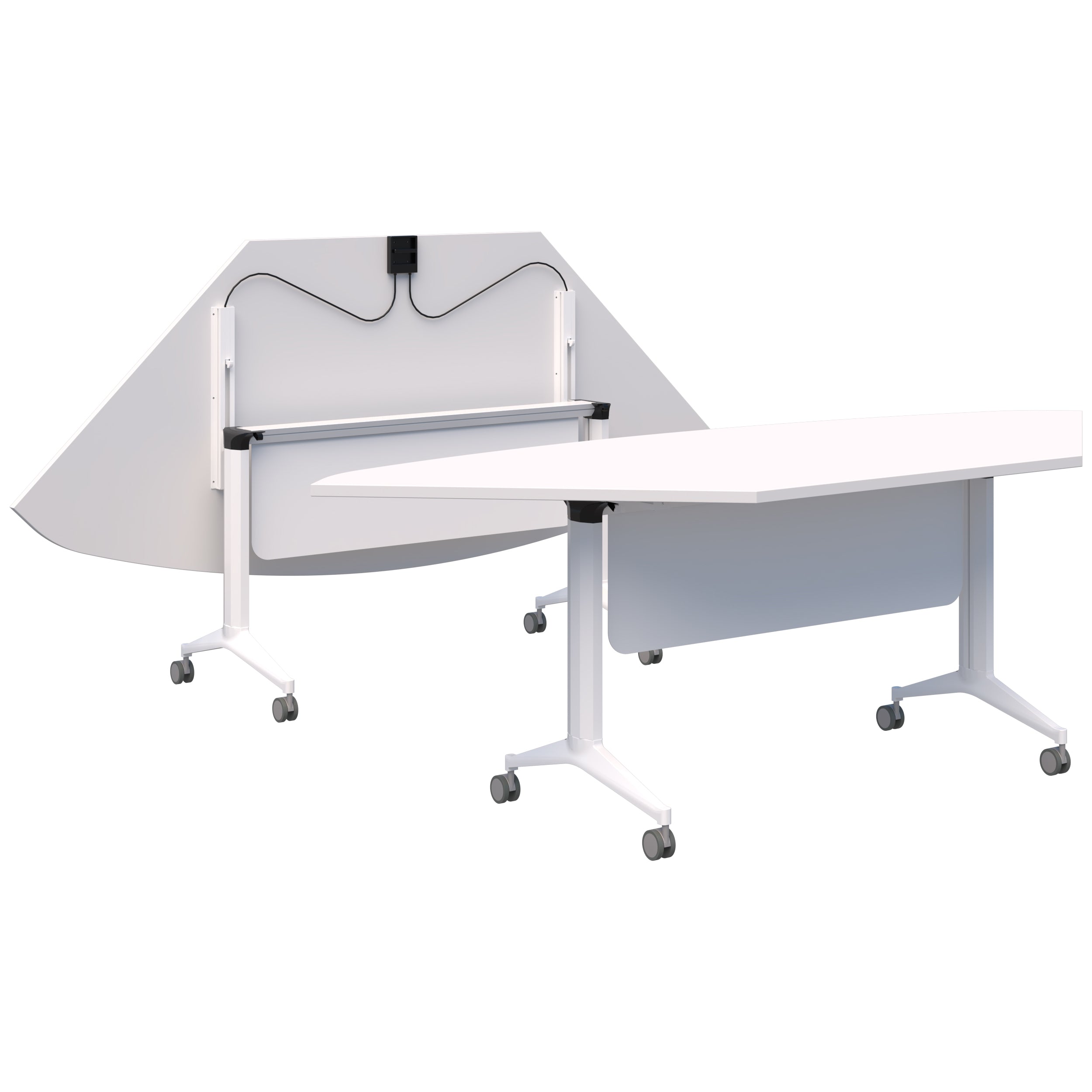 Fiord Flip Table - Trapezium Top with Modesty