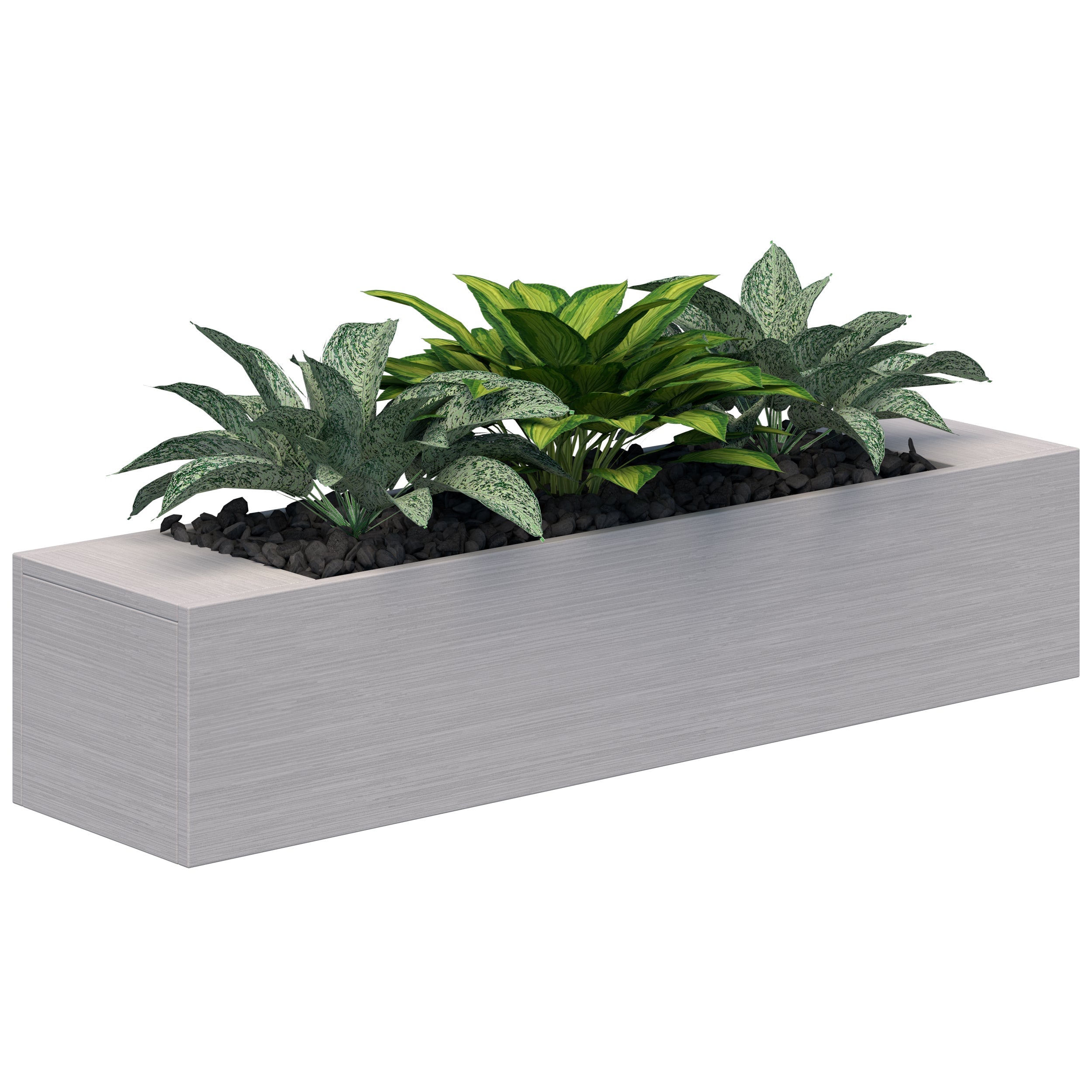 Table Top Planter Box inc Artificial plants