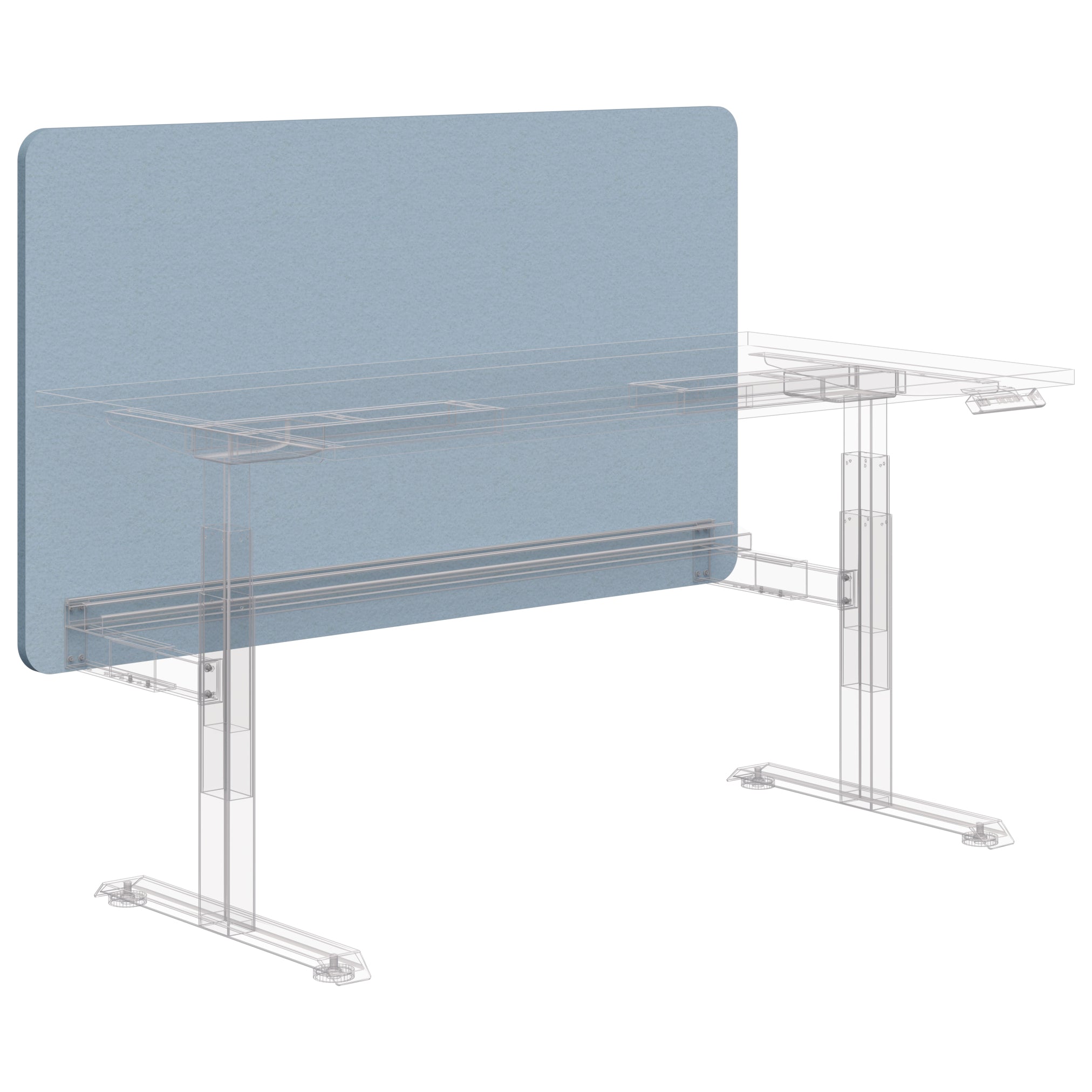 Fiord® Plus Acoustic Leg Mount Screen