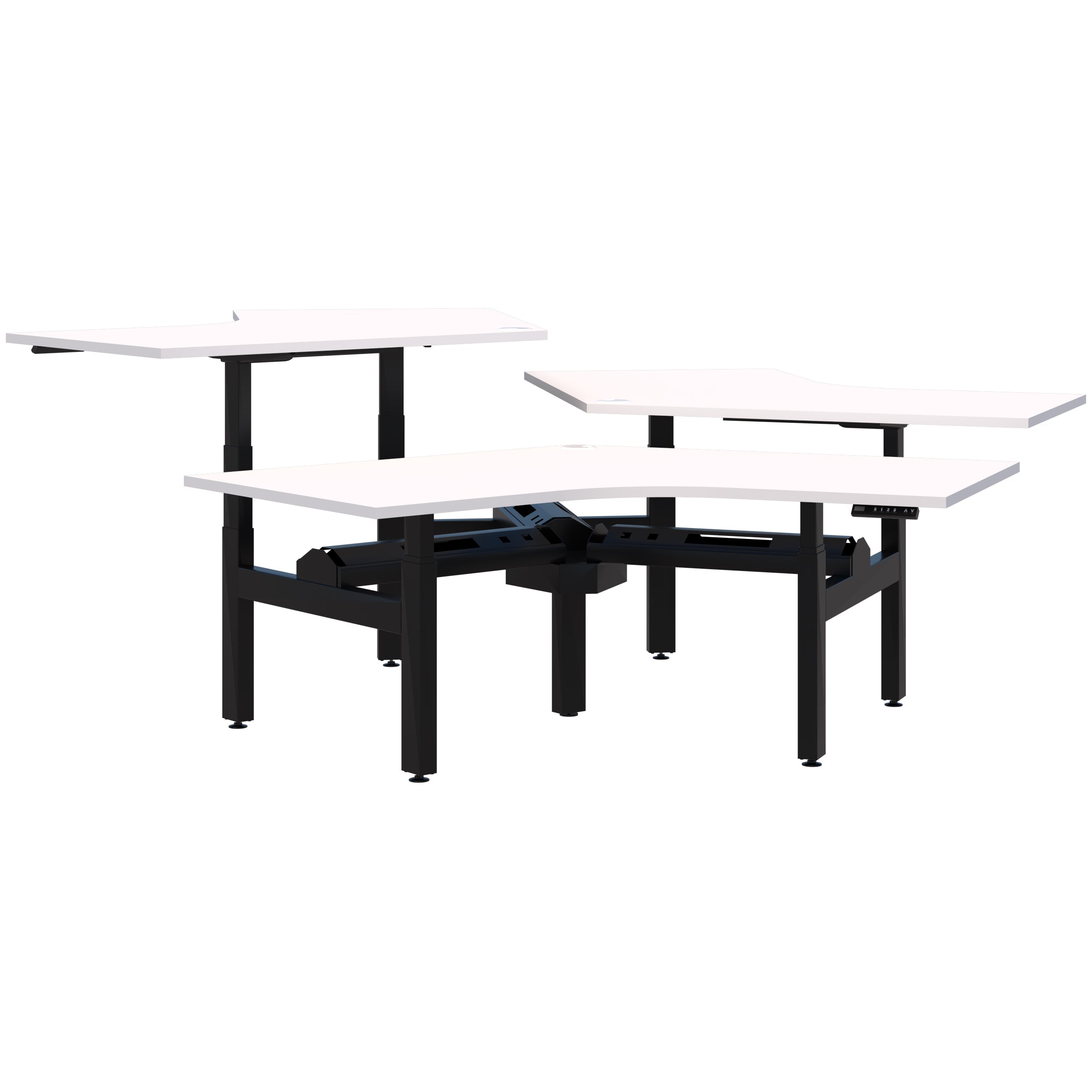 Fiord® Electric 120° 3 Pod Desk